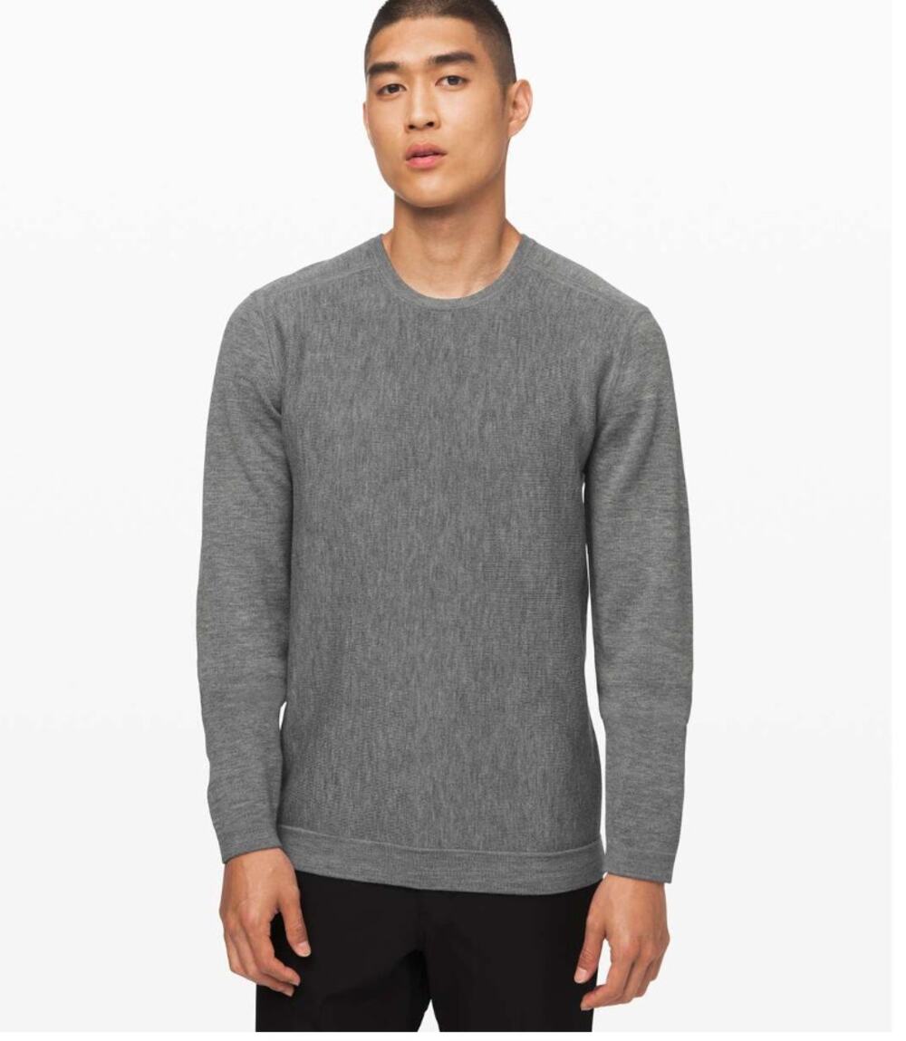 Lululemon Alpine Air Crew Heathered Core Medium Grey Small